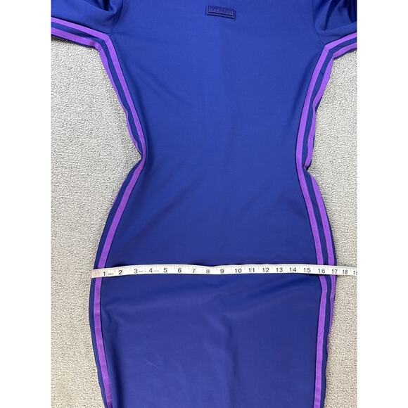 Adidas x Ivy Park Park Trails Collection Spandex Dress Long Sleeve Midi Purple M - Picture 11 of 15
